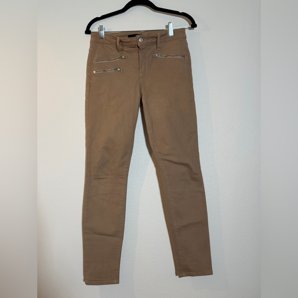 Joe’s Jeans khaki Skinny Pants with Zipper Details